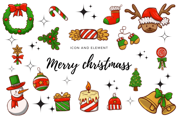 Christmas Element and Icon: Elevating Holiday Creativity with High-Quality Assets