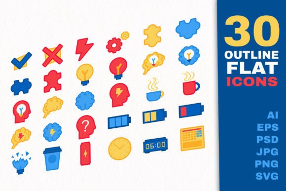 Creative Brain Icons: Elevate Your Visual Design