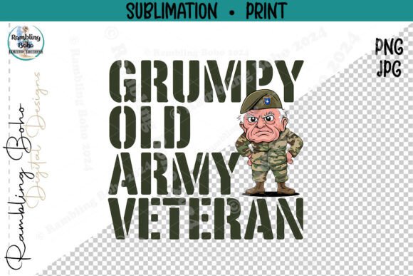 Grumpy Old Army Veteran Cartoon Png