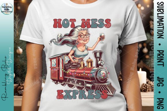 Hot Mess Express Lady with Wine Train: A Deep Dive into Digital Design Versatility