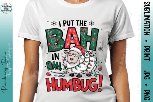 I Put the Bah in Bah Humbug Cute Sheep
