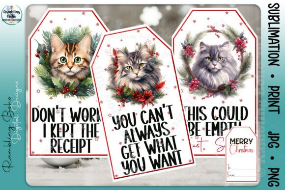 Mastering the Art of Festive Branding: A Guide to the Christmas Holiday Cat Gift Tag Bundle