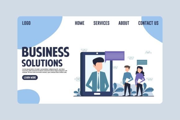 Modern Business Solutions Landing Page