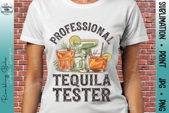 Professional Tequila Tester Distressed Design