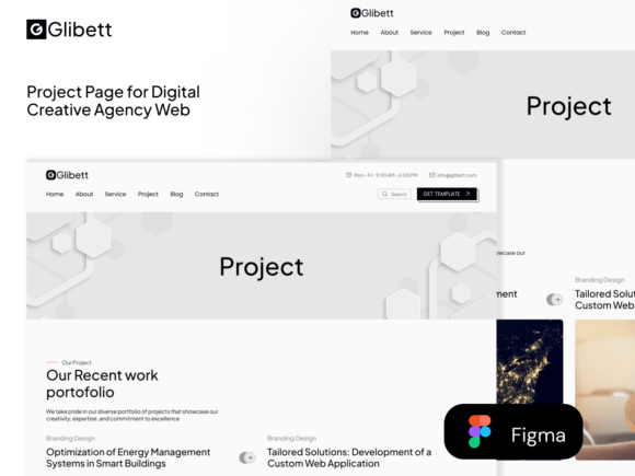 Project Page for Digital Creative Agency: A Showcase That Speaks