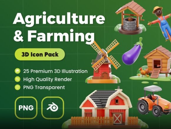 Revolutionizing Visual Storytelling with Agriculture and Farming 3D Illustrations