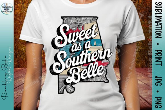Sweet As a Southern Belle Funny Alabama Design