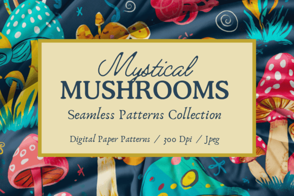 Unlocking Creativity with the Mystical Mushrooms Digital Paper Pack